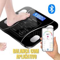 Balança Corporal Digital Bluetooth Suporta até 180Kg Bioimpedância com App para Ios e Android