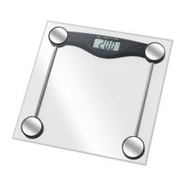 Balança Corporal Digital em Vidro Transparente Temperado Para banheiro e Academia Fitness - Alta Precisão Capacidade até 180kg