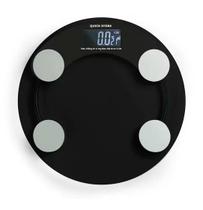 Balança corporal digital preta vidro temperado até 180 kg - Quick Store