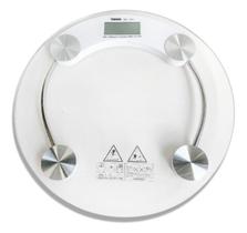Balança Corporal Digital Redonda Vidro Temperado 180kg
