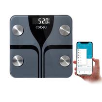 Balança Corporal Profissional Digital Peso IMC Multifunções Conexão Bluetooth Inteligente Monitore Progresso Por App