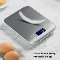 Balança Cozinha 10kg Aço Inox Alta Precisão Dieta Ingredientes Fitness Receitas - Iddeale