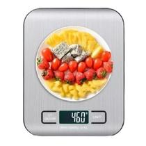 Balança Cozinha Fit Alimentos 10kg Aço Inox Visor Grande Comida Saudavel