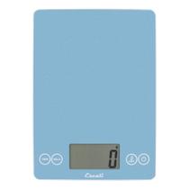 Balança de alimentos Escali Arti Digital de 15 lb/7 kg de vidro temperado azul celeste