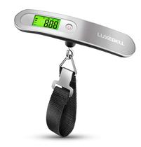 Balança de bagagem digital Luxebell 50kg/110lb prata com bateria