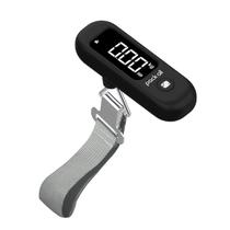Balança de Bagagem Digital Portátil 50kg - Display LCD Preto