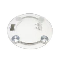 Balança de Banheiro Clinica Academia Dieta Digital vidro temperado pesa até 180 kg Redonda CLONE - goal