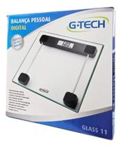 Balança De Banheiro Digital G-tech De Vidro Pesa Até 180 Kg