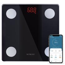 Balança de banheiro digital inteligente NUTRI FIT Bluetooth 4.0 150 kg