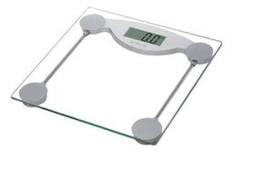 Balança de Banheiro Digital vidro temperado pesa até 180 kg Quadrada - CASA LIBA