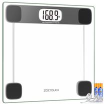 Balança de banheiro digital ZOETOUCH Accurate 180 kg de vidro temperado