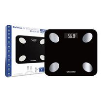 Balança de Bioimpedância com Bluetooth App 12 Índices Corporais - Roadstar RS-870BR Balança de Bioimpedância com Bluetooth App 12 Índices Corporais - Roadstar RS-870BR