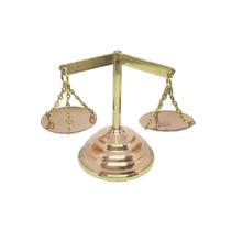 Balança De Cobre Pequena Decoração Presente Para Advogado - Tavares Artesanatos