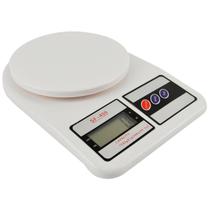 Balança De Cozinha Digital Electronic Pesa Até 10Kg Branco