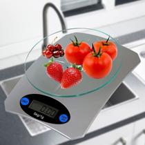 Balança de cozinha digital precisao PRATA 5 kgs CBRN01538