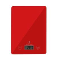 Balança de cozinha Digital - Tela LCD - Até 5Kg - Vermelha - CE118 - Multilaser