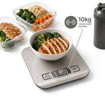 Balança De Cozinha Eletrônica Inox Display LCD Medição De Líquidos E Sólidos - Automática Para Receitas Balança De Cozinha Eletrônica Inox Display LCD Medição De Líquidos E Sólidos - Automática Para Receitas