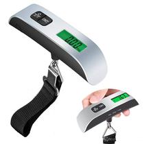 Balança de Mão Digital Portátil Até 50kg Trava Mala Bagagem - BLK