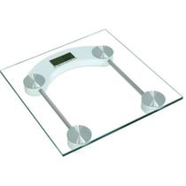 Balanca de pesagem digital lcd eletronica para casa e banheiro 180kg em vidro transparente - KANGUR