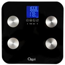 Balança de peso corporal Ozeri Touch 200 kg com gordura corporal e hidratação