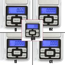 Balança de Precisão Digital de Bolso pesa de 0,1g até 500g - Forte