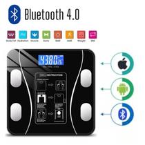 Balança Digital 180kg Com Aplicativo Bluetooth Calculo Imc - Clink