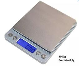 Balança Digital Alta Precisão 0,1g Até 3000g Cozinha Dieta Ingredientes Inox - Iddeale Balança Digital Alta Precisão 0,1g Até 3000g Cozinha Dieta Ingredientes Inox - Iddeale
