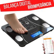 Balança Digital Bioimpedância Avaliação Corporal Fitness com Aplicativo