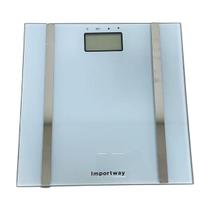 Balança Digital Bioimpedância Corporal 180 Kg Mede Peso, Percentual de Gordura e Água Branca Importway IWBDBIO001BR