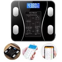 Balança Digital Bluetooth Bioimpedancia Inteligente Cor Preto Bivolt