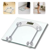 Balança Digital Corporal 180Kg Vidro Clínica Consultório Nutricionista Banheiro Academia Quarto Personal