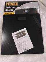 Balança Digital Corporal 180kg Vidro Temperado Cor Preto - MAIS HOME / DISPLAY LCD