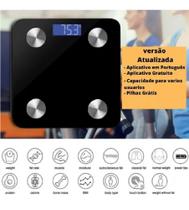 Balança Digital Corporal Banheiro Bioimpedancia Inteligente App 180Kg