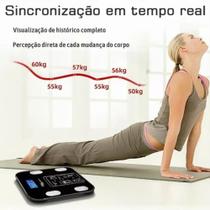 Balança Digital Corporal Bioimpedância Aplicativo Banheiro Balança Digital Corporal Bioimpedância Aplicativo Banheiro