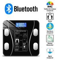 Balança Digital Corporal Bioimpedancia Aplicativo Bluetooth 180 Kg