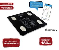 Balança Digital Corporal Bioimpedância Aplicativo Bluetooth
