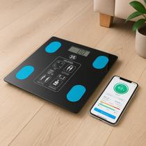 Balança Digital Corporal Bioimpedância Aplicativo Bluetooth