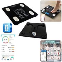 Balança Digital Corporal Bioimpedância Com Aplicativo Bluetooth Até 180kg