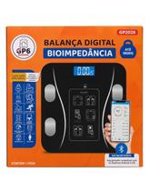 Balança Digital Corporal Bioimpedância Completa com App via Bluetooth Apresenta Peso IMC Gordura Corporal Multiuso GP6