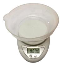 Balança Digital Cozinha 5kg com Recipiente Função Tara Precisão 1g para Receitas