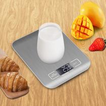 Balança Digital Cozinha Aço Inox 5Kg Precisão Dieta Fitness - VR