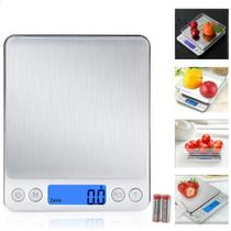 Balança Digital Cozinha Inox 2kg Precisão Dieta Fitness Nf