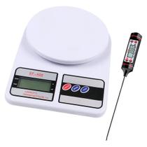 Balança Digital Cozinha + Termômetro Culinário Espeto - PONTO DO NERD Balança Digital Cozinha + Termômetro Culinário Espeto - PONTO DO NERD
