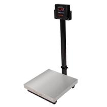 Balança Digital de Plataforma Balmak Serie Plus Inox 300kg Coluna com Bateria K-300ICB-3/P