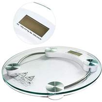 Balança digital de vidro temperado para banheiro redonda 180kg - ATURN SHOP
