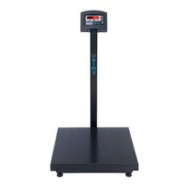 Balança Digital Industrial 300kg C/ Coluna 50x50 Preta Welmy - 3hm