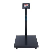 Balança Digital Industrial 300kg C/ Coluna 50x50 Preta Welmy Balança Digital Industrial 300kg C/ Coluna 50x50 Preta Welmy