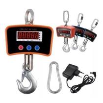 Balança Digital Insdutrial Gancho 1000kg Suspensa Com Bateria Interna Balança Digital Insdutrial Gancho 1000kg Suspensa Com Bateria Interna