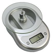 Balança Digital Luxo 5 kg Vidro Prata CBRN14200 Balança Digital Luxo 5 kg Vidro Prata CBRN14200