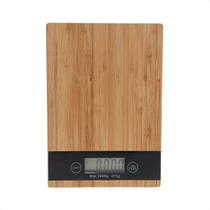 Balança Digital P/ Cozinha Tampo Madeira Até 5kg Unyhome